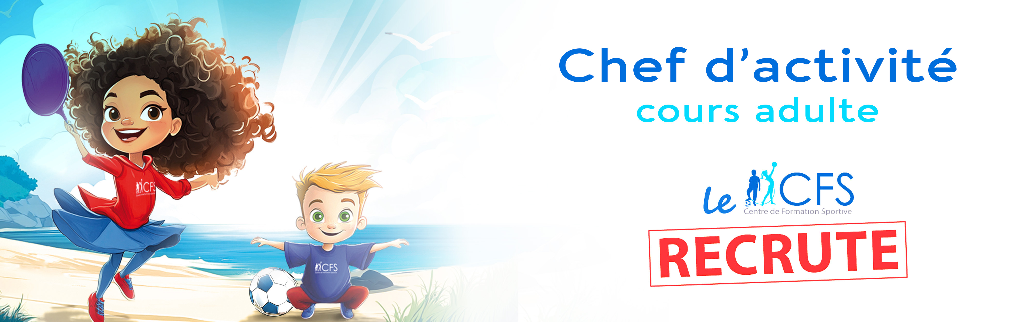 Le CFS Centre de Formation Sportive est à la recherche d’un(e) Coach Sportif pour la région du Brabant Wallon.